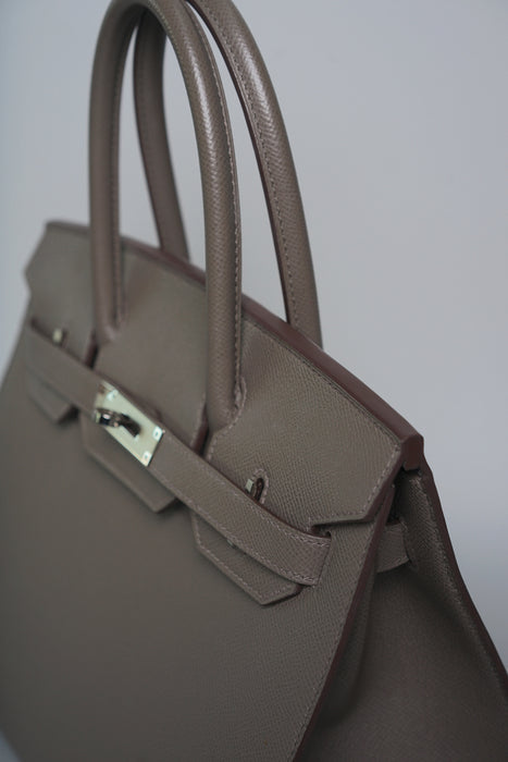 Hermes Birkin 30 in Beige de Weimar Veau Jonathan Phw (Brand New)