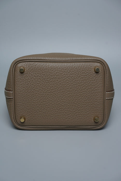 Hermes Picotin 18 in Etoupe Ghw (Brand New)