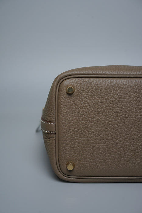 Hermes Picotin 18 in Etoupe Ghw (Brand New)