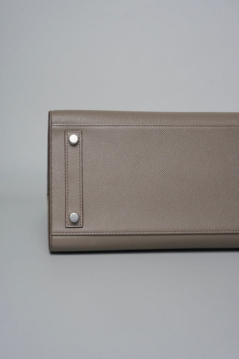 Hermes Birkin 30 Sellier in Etain Epsom Phw