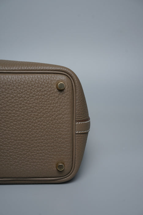 Hermes Picotin 18 in Etoupe Ghw (Brand New)
