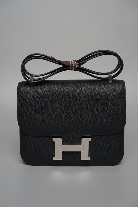 Hermes Constance 18 in Noir Epsom Phw (Brand New)
