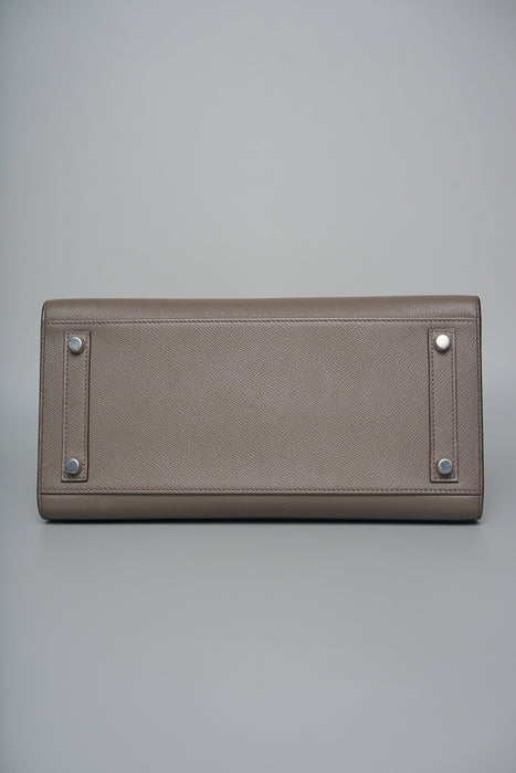 Hermes Birkin 30 Sellier in Etain Epsom Phw