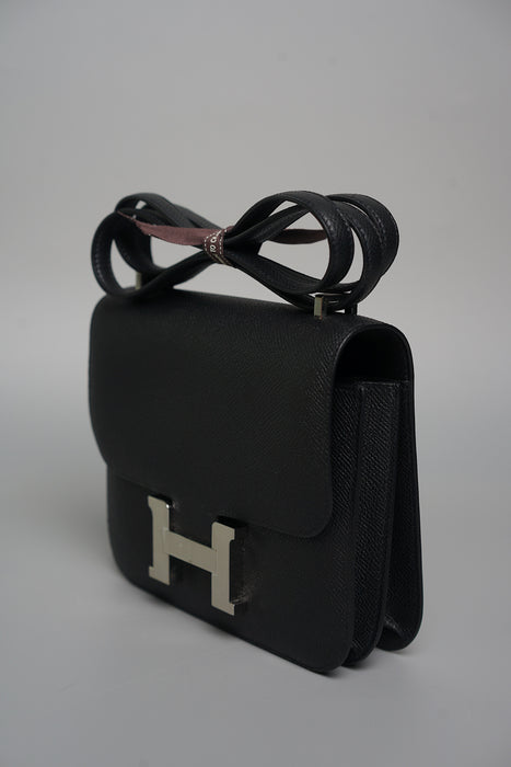 Hermes Constance 18 in Noir Epsom Phw (Brand New)