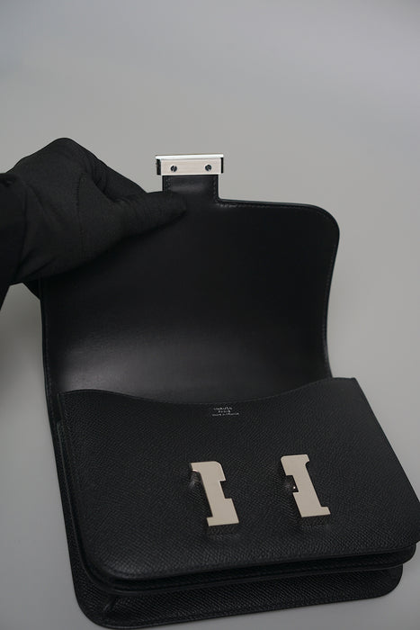 Hermes Constance 18 in Noir Epsom Phw (Brand New)
