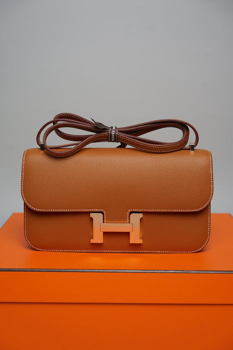 Hermes Constance Elan in Gold Rghw (Brand New)