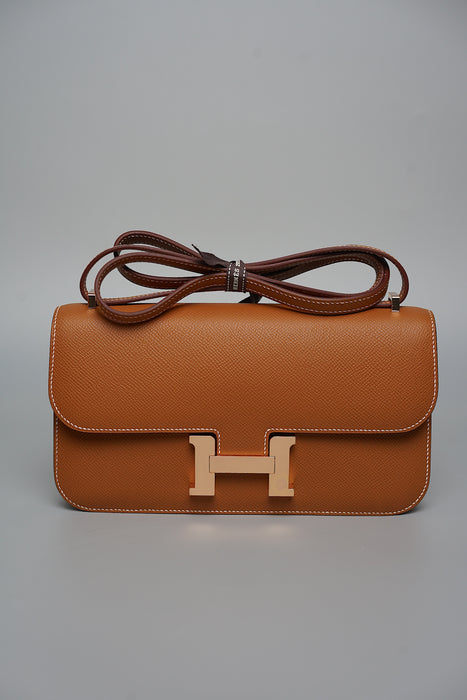 Hermes Constance Elan in Gold Rghw (Brand New)