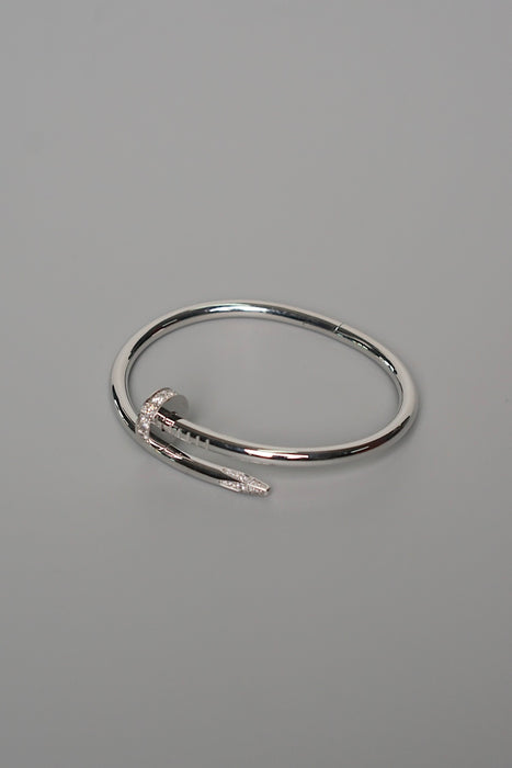 Cartier Juste Un Clou Bracelet Diamonds in White Gold size 15