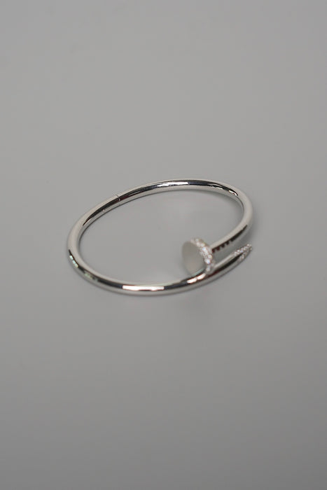 Cartier Juste Un Clou Bracelet Diamonds in White Gold size 15