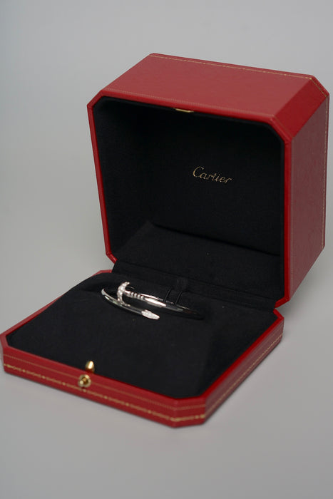 Cartier Juste Un Clou Bracelet Diamonds in White Gold size 15