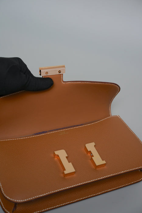 Hermes Constance Elan in Gold Rghw (Brand New)