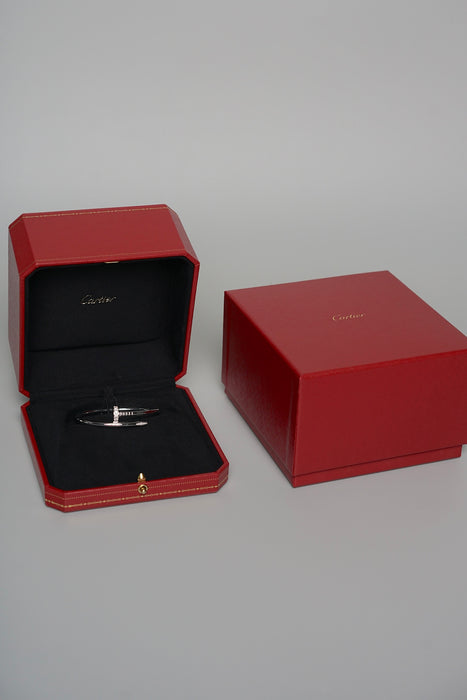 Cartier Juste Un Clou Bracelet Diamonds in White Gold size 15