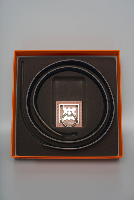 Hermes Collier de Chien CDC Belt in Epsom Swift Gold Black, Size 85 (Brand New)