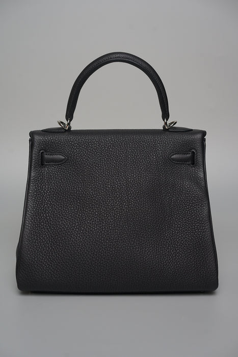 Hermes Kelly 25 in Noir Togo Phw (Brand New)
