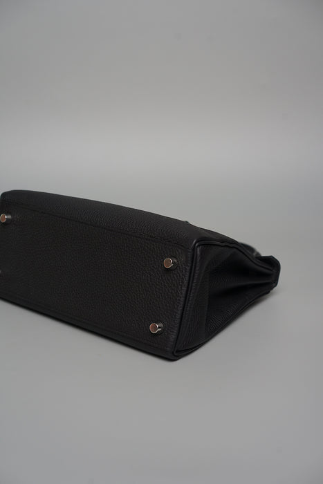 Hermes Kelly 25 in Noir Togo Phw (Brand New)