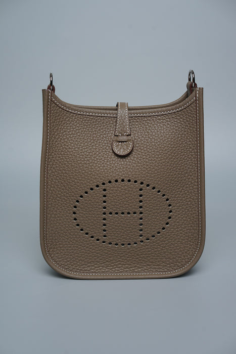 Hermes Mini Evelyne in Etoupe Phw (Brand New)