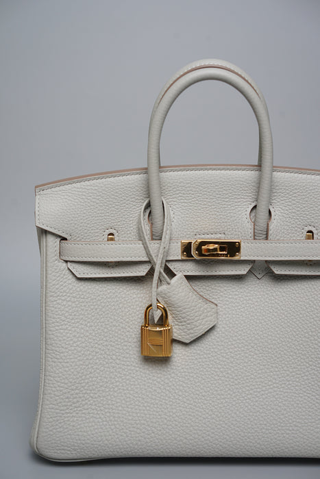 Hermes Birkin 25 in Gris Perle Togo Ghw (Brand New)