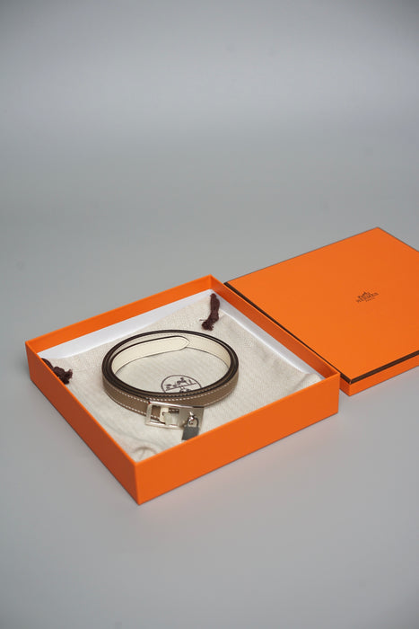 Hermes Lucky 15 Belt in Etoupe Phw (Brand New)