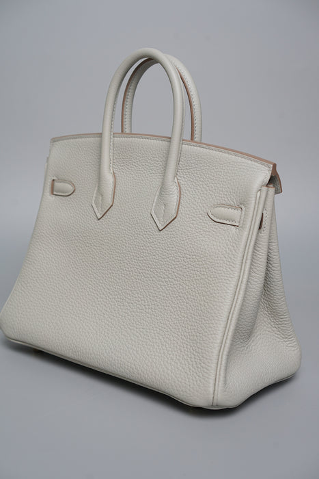 Hermes Birkin 25 in Gris Perle Togo Ghw (Brand New)