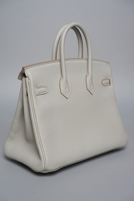 Hermes Birkin 25 in Gris Perle Togo Ghw (Brand New)