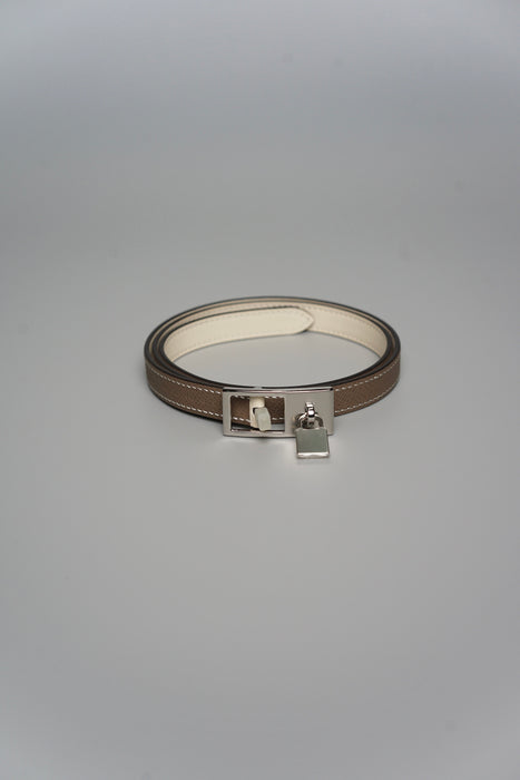 Hermes Lucky 15 Belt in Etoupe Phw (Brand New)