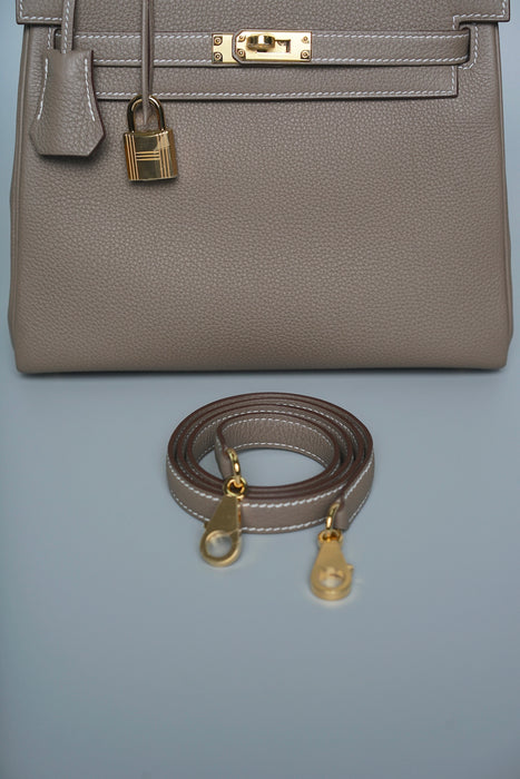 Hermes Kelly 25 in Etoupe Togo Ghw (Brand New)