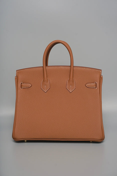 Hermes Birkin 25 in Gold Togo Ghw (Brand New)