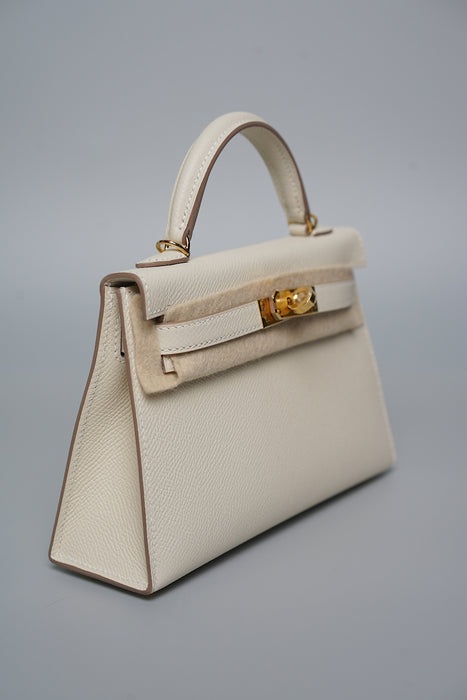 Hermes Kelly 20 in Craie Ghw (Brand New)