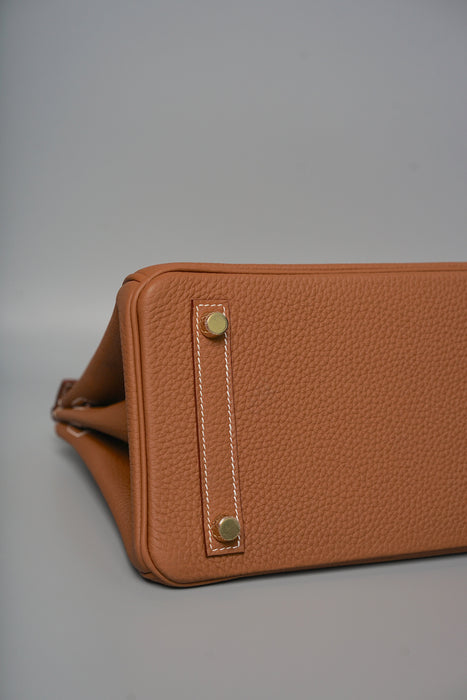 Hermes Birkin 25 in Gold Togo Ghw (Brand New)