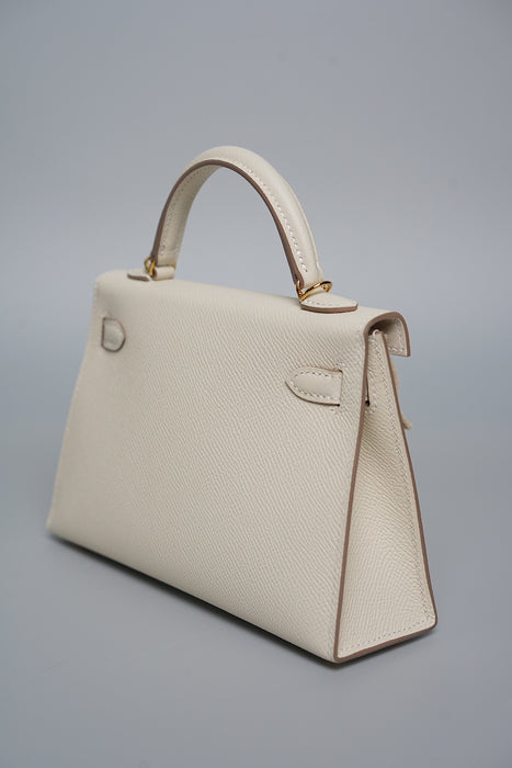 Hermes Kelly 20 in Craie Ghw (Brand New)