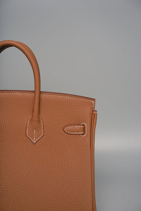 Hermes Birkin 25 in Gold Togo Ghw (Brand New)