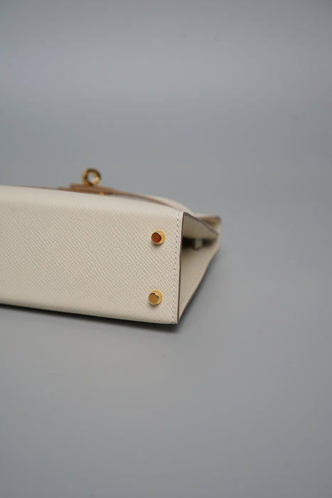 Hermes Kelly 20 in Craie Ghw (Brand New)