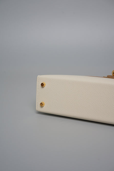 Hermes Kelly 20 in Craie Ghw (Brand New)