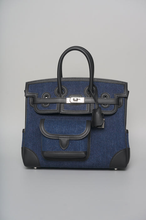 Hermes Birkin 25 Cargo in Denim Phw (Brand New)