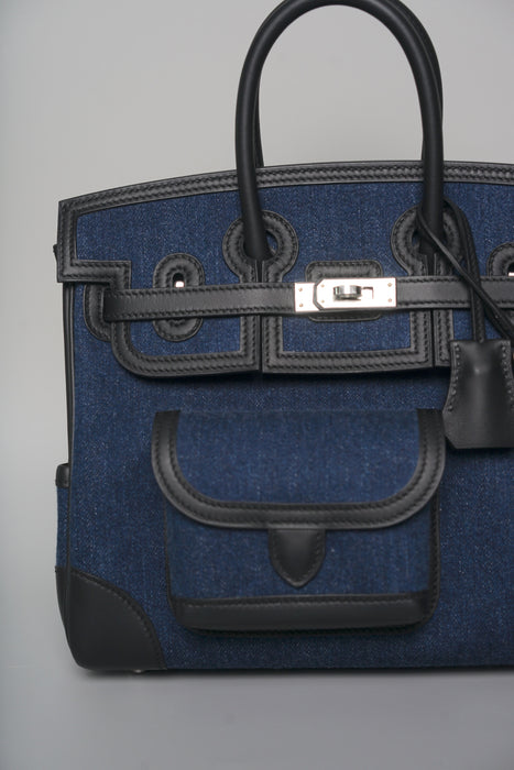 Hermes Birkin 25 Cargo in Denim Phw (Brand New)