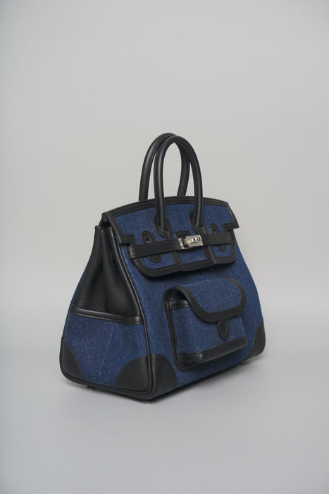 Hermes Birkin 25 Cargo in Denim Phw (Brand New)