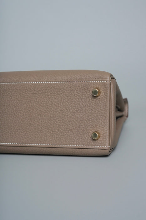 Hermes Kelly 25 in Etoupe Togo Ghw (Brand New)