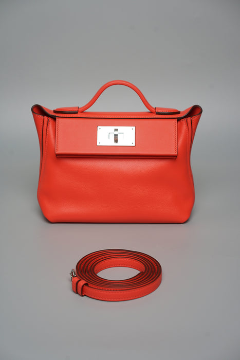 Hermes 2424-21 in Orange Field Phw (Brand New)