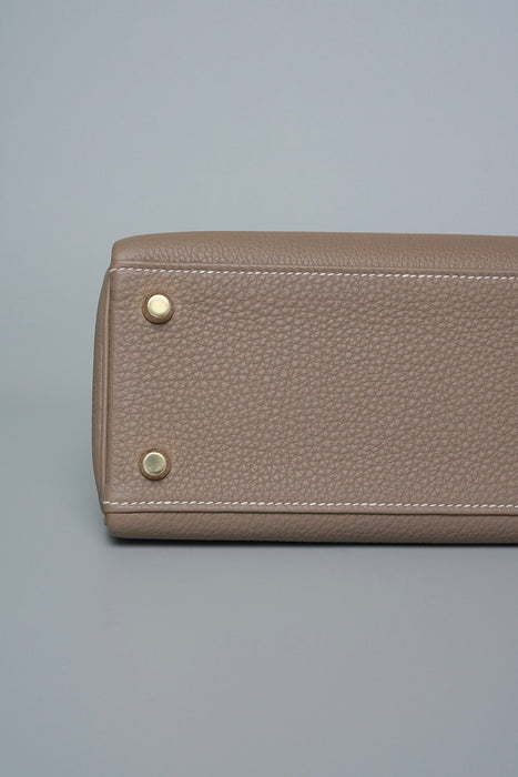Hermes Kelly 25 in Etoupe Togo Ghw (Brand New)