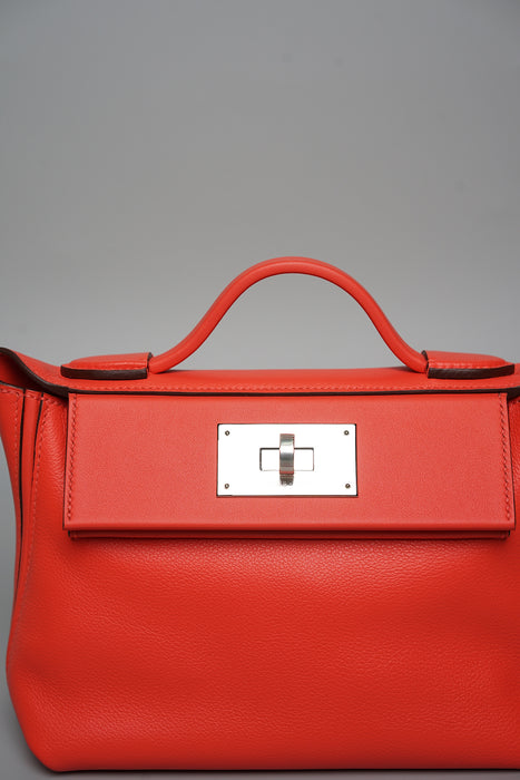 Hermes 2424-21 in Orange Field Phw (Brand New)