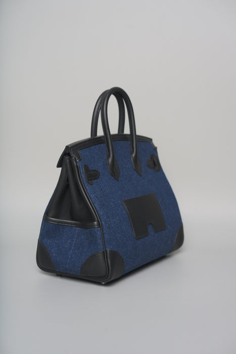 Hermes Birkin 25 Cargo in Denim Phw (Brand New)