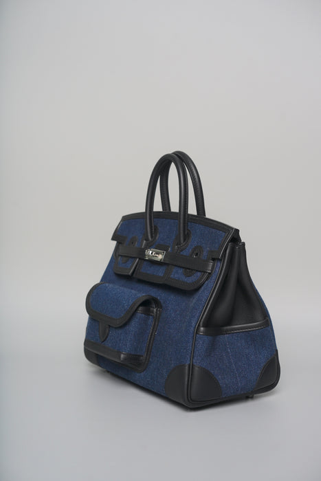 Hermes Birkin 25 Cargo in Denim Phw (Brand New)