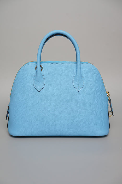 Hermes Bolide 25 in Blue Celeste Epsom Ghw (Brand New)