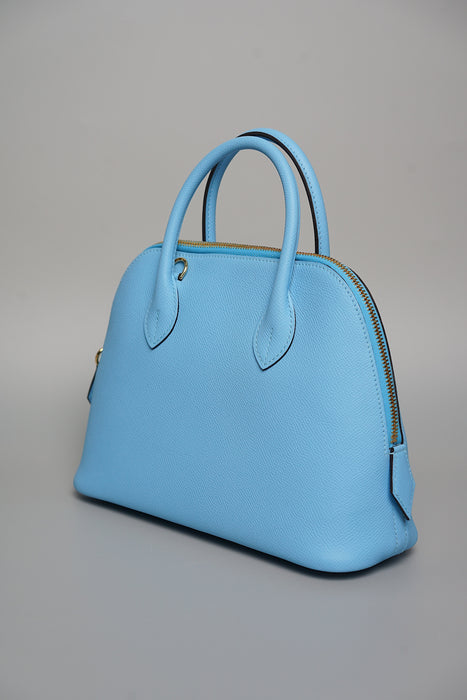 Hermes Bolide 25 in Blue Celeste Epsom Ghw (Brand New)