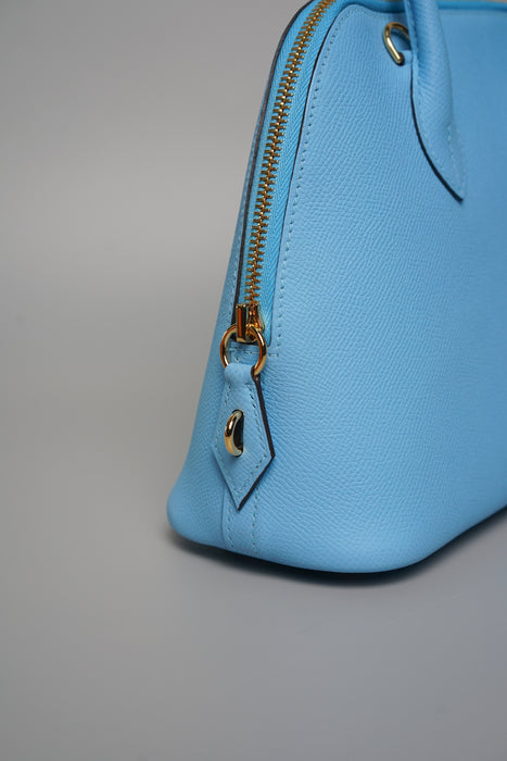 Hermes Bolide 25 in Blue Celeste Epsom Ghw (Brand New)