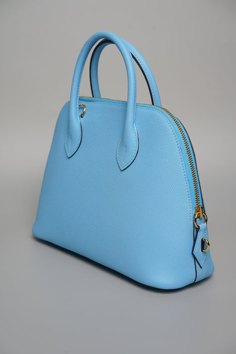 Hermes Bolide 25 in Blue Celeste Epsom Ghw (Brand New)