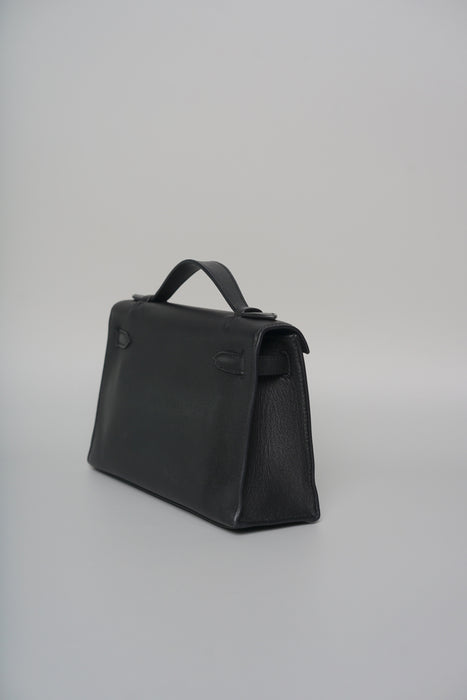 Hermes Kelly Pochette in Black Swift Ghw (Brand New)