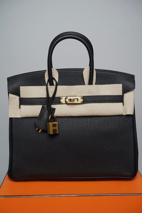 Hermes Birkin 25 Black Togo Ghw (Brand New)