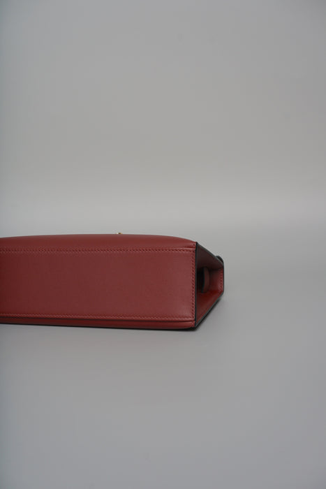 Hermes Kelly Pochette in Rouge H Ghw (Brand New)