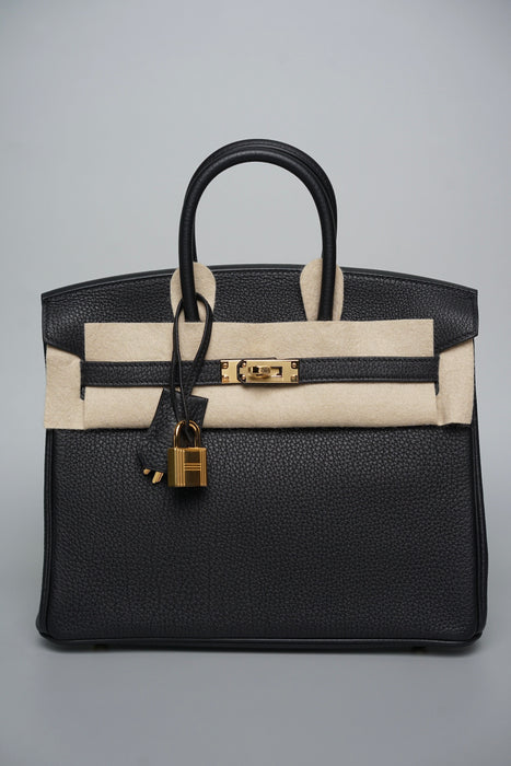 Hermes Birkin 25 Black Togo Ghw (Brand New)